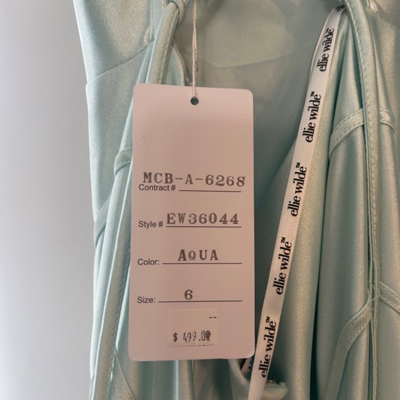 NEW Ellie Wilde Prom Dress - Light Blue - Picture 7 of 9